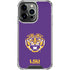 LSU Purple Tiger Mascot iPhone 16 Pro Clear Case